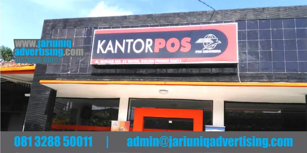 Jasa Advertising Jogja Neon Box Kantor Pos Indonesia Di Yogyakarta